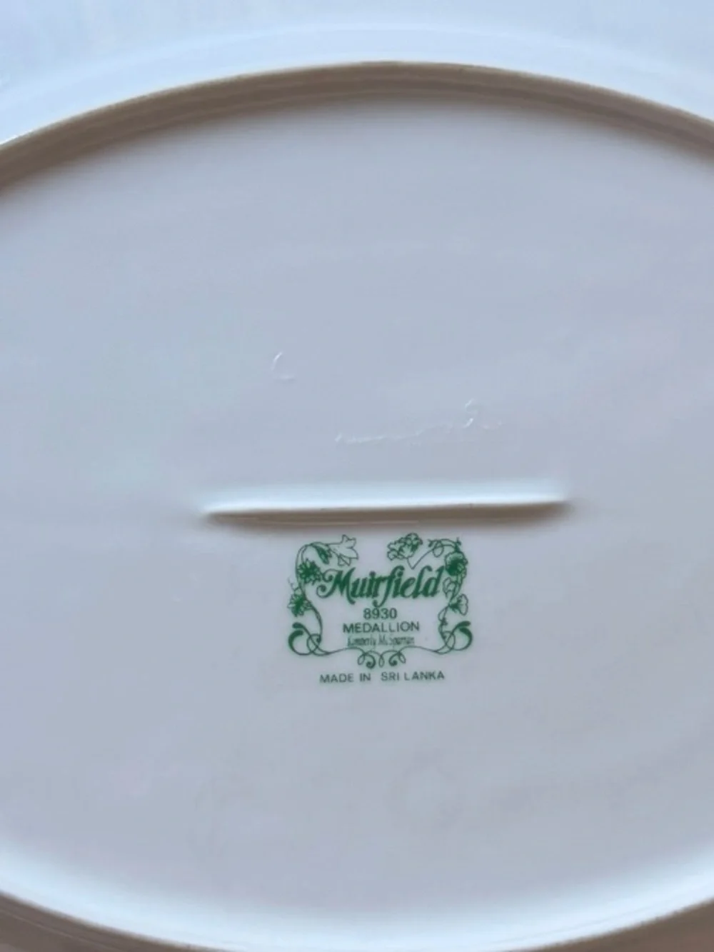 Vintage Muirfield Medallion Oval Serving Platter